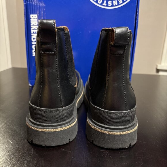 Birkenstock New w/ Box Prescott Slip On Black Oiled Leather Narrow Size 39 - Picture 4 of 10